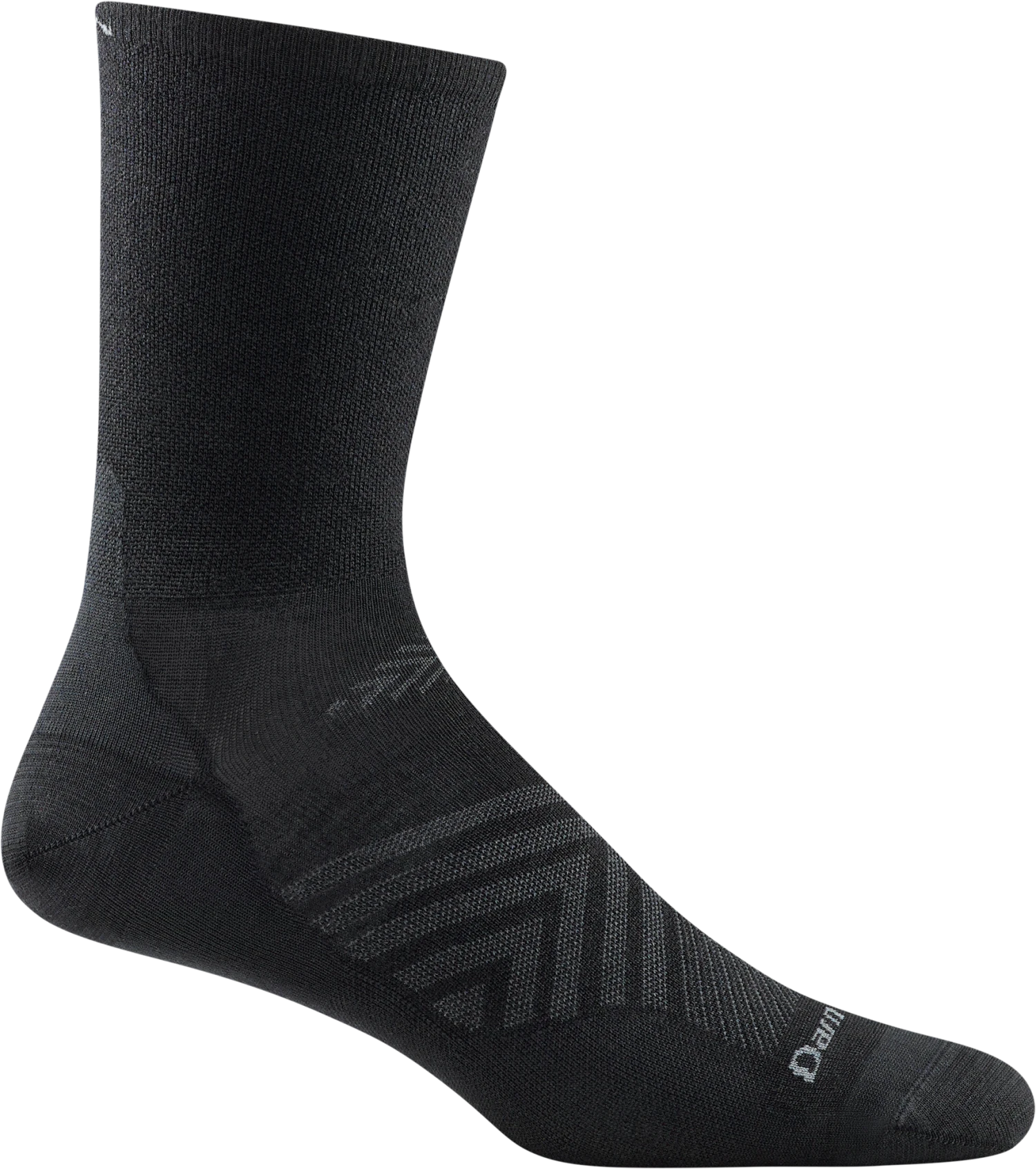 Darn Tough Men's Stride Micro Crew Ultra-Light Running Sock - Black (1035-BLACK)