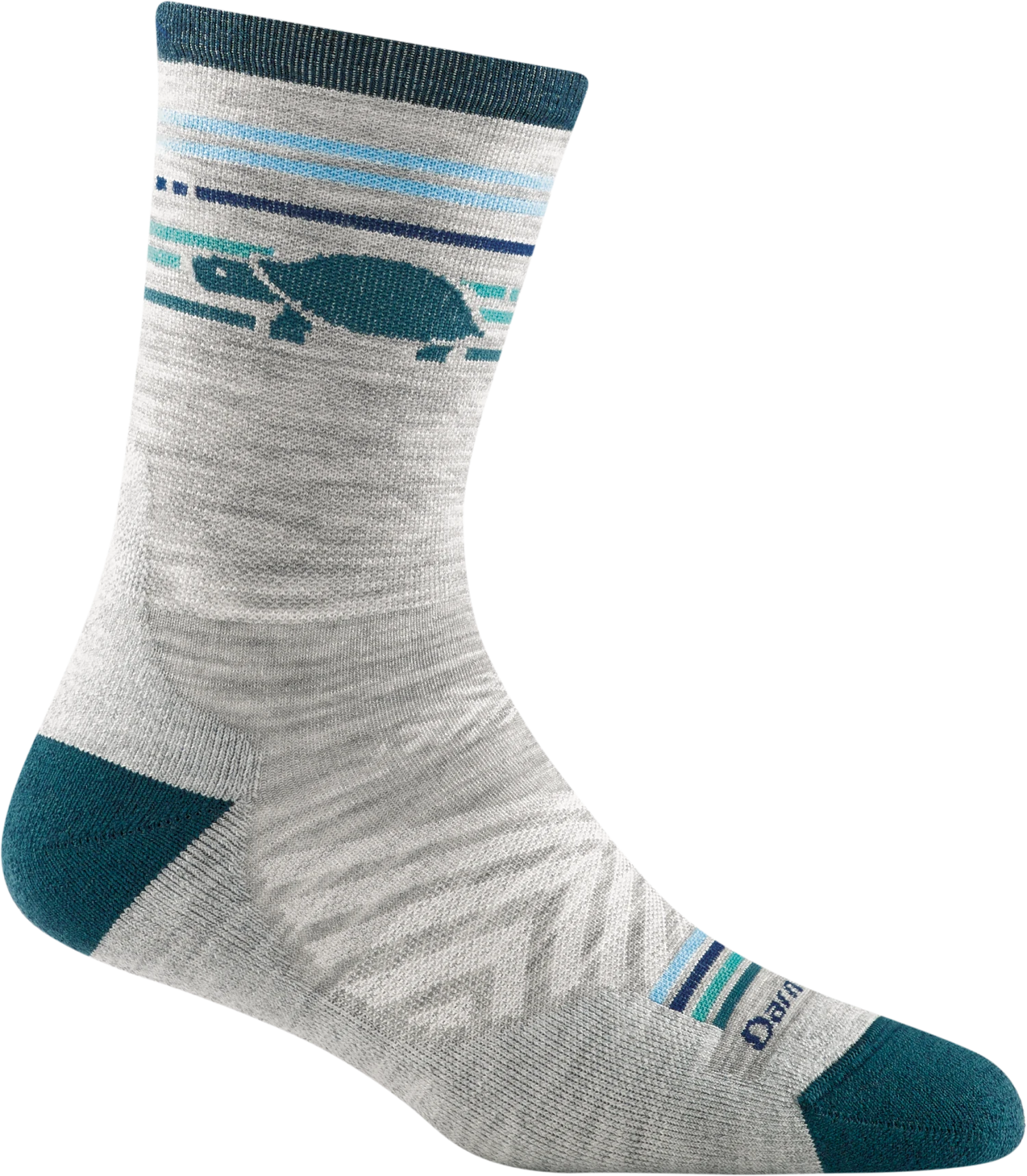 Darn Tough Women's Pacer Micro Crew Ultra-Light Cushion Running Sock - Gray (1050-GRAY)