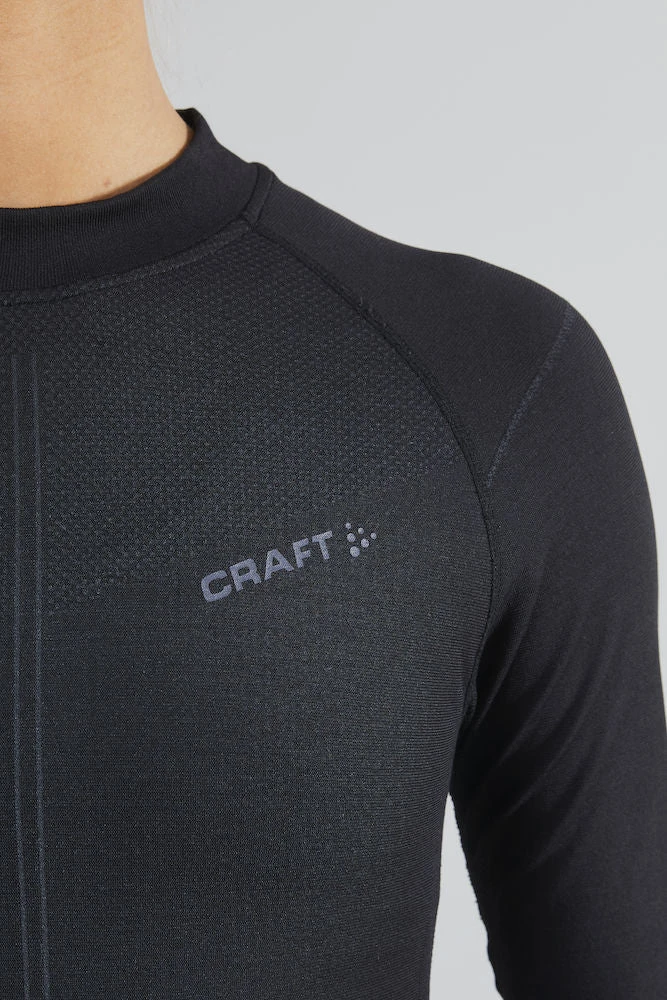 Craft Women's Active Intensity Crewneck Baselayer - Black/Asphalt (1907937-999995) - Image 5
