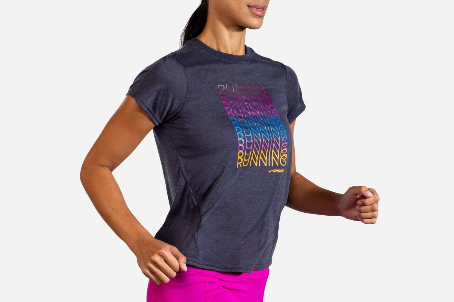 Brooks Women's Distance Graphic Short Sleeve (221469) - Image 6