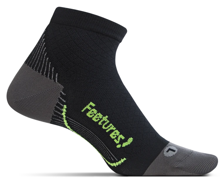 Feetures! Plantar Relief Ultra Light Quarter Sock - Black (PF2501)
