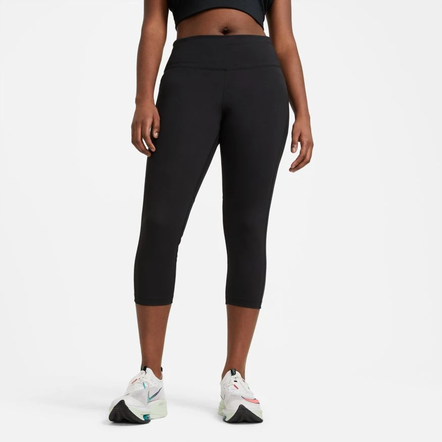 Nike Women's Mid-Rise Fast Crop Running Leggings - Black (CZ9238-010)