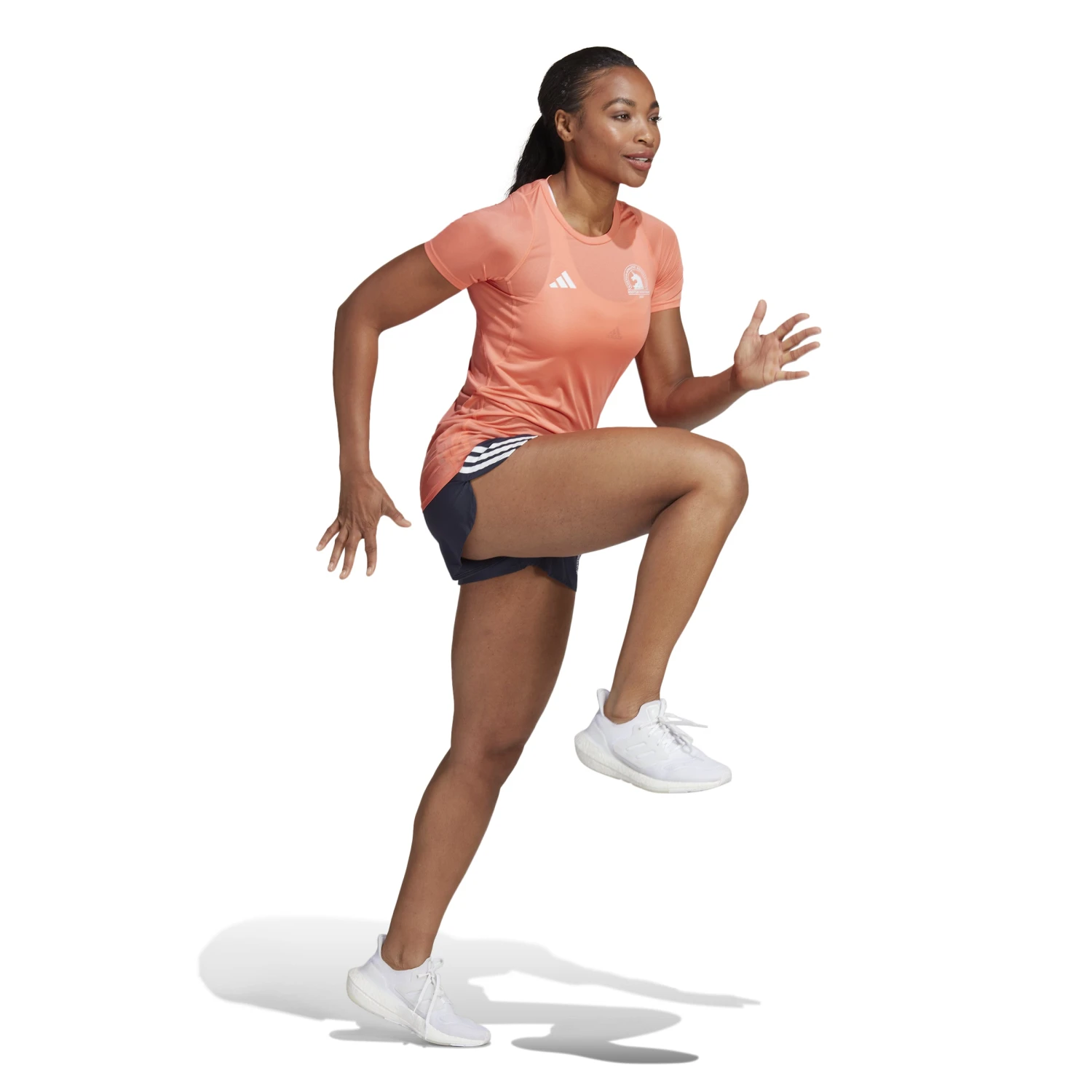 Adidas Women's Boston MarathonĀ® 2023 Allover Print T-Shirt - Image 2