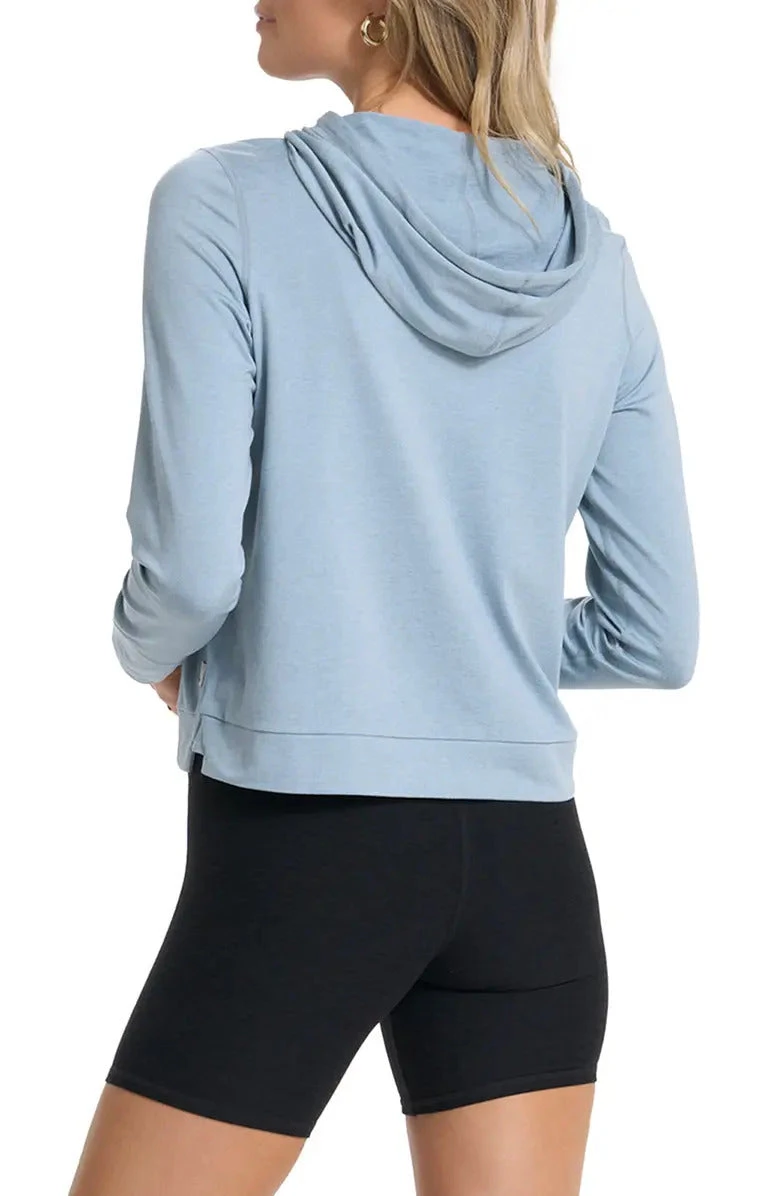 Vuori Women's Halo Essential Hoodie - Cloud Heather (VW226HLI) - Image 2